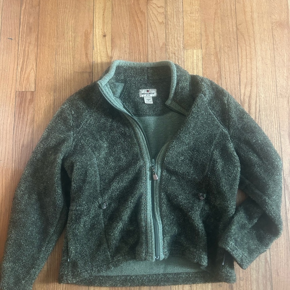 Woolrich Women’s Olive Fleece Jacket